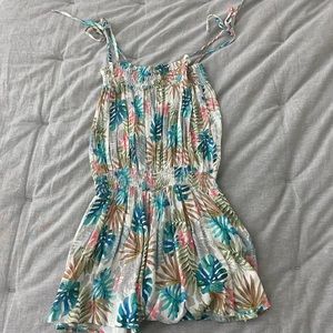STORIA shoulder tie romper/beach cover up size small